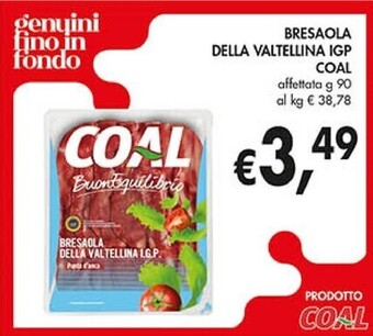 Coal Coal bresaola della valtellina igp offerta