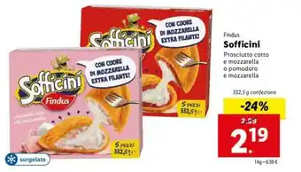 Lidl Findus Sofficini 332,5g offerta