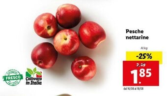 Lidl Pesche nettarine offerta