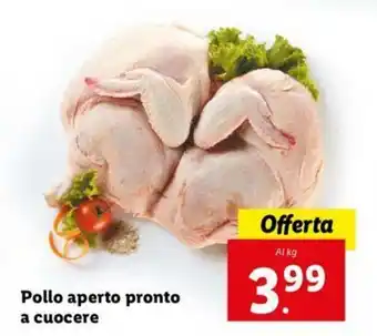 Lidl Pollo aperto pronto a cuocere offerta
