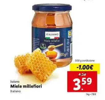 Lidl Italiamo Miele millefiori 500g offerta