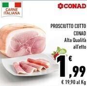 Conad Margherita Conad prosciutto cotto offerta