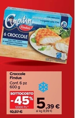 Carrefour Market Findus croccole offerta