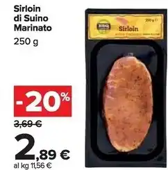 Carrefour Market Sirloin di suino marinato offerta