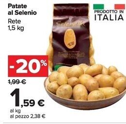 Carrefour Market Patate al selenio offerta