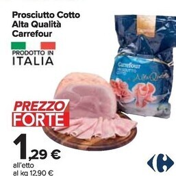 Carrefour Market Carrefour prosciutto cotto alta qualità offerta