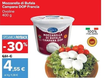 Carrefour Market Francia mozzarella di bufala campana dop offerta