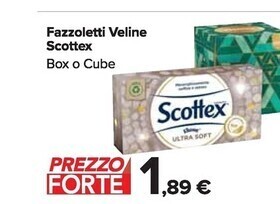 Carrefour Market Scottex fazzoletti veline offerta