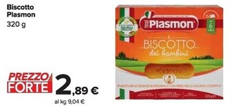 Carrefour Market Plasmon biscotto offerta