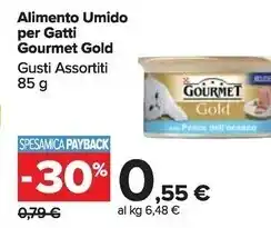 Carrefour Market Gourmet gold alimento umido per gatti offerta
