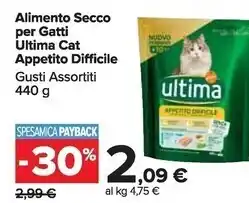 Ultima cat alimento secco per gatti appetito difficile