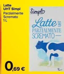 Carrefour Market Simpl latte uht offerta