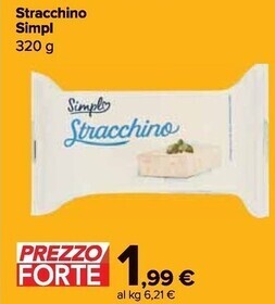 Carrefour Market Simpl stracchino offerta