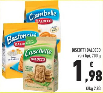 Conad BISCOTTI BALOCCO vari tipi, 700 g offerta