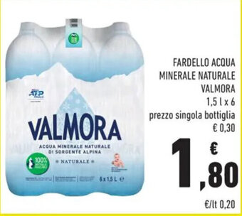 FARDELLO ACQUA MINERALE NATURALE VALMORA 1,5 l x 6
