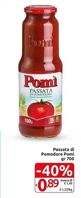 Carrefour Express Passata di Pomodoro Pomì gr 700 offerta
