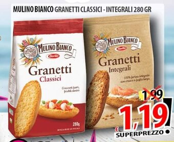 Il Genio Supermercato MULINO BIANCO GRANETTI CLASSICI - INTEGRALI 280 GR offerta