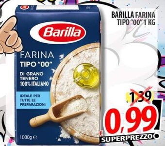 Il Genio Supermercato BARILLA FARINA TIPO "00" 1 KG offerta