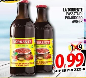 Il Genio Supermercato LA TORRENTE PASSATA DI POMODORO 690 GR offerta