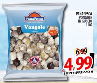 Il Genio Supermercato PANAPESCA VONGOLE IN GUSCIO 1 KG offerta