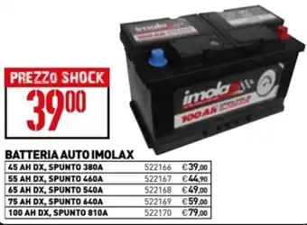 BATTERIA AUTO IMOLAX
