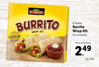 Lidl El Tequito Burrito Wrap Kit 470g offerta