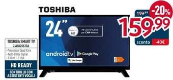 Elettrosintesi TOSHIBA SMART TV 24WA2063DA offerta