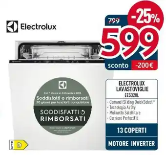 Elettrosintesi ELECTROLUX LAVASTOVIGLIE EES320L offerta