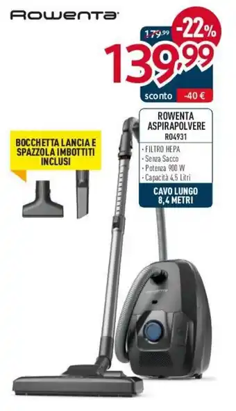 ROWENTA ASPIRAPOLVERE R04931