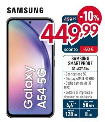 Elettrosintesi SAMSUNG SMARTPHONE GALAXY A54 offerta
