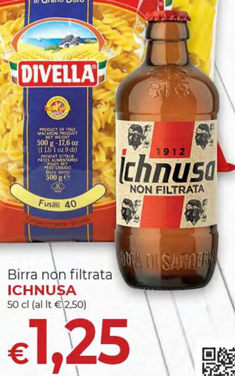 Supermercati Nonna Isa Birra non filtrata ICHNUSA 50 cl offerta
