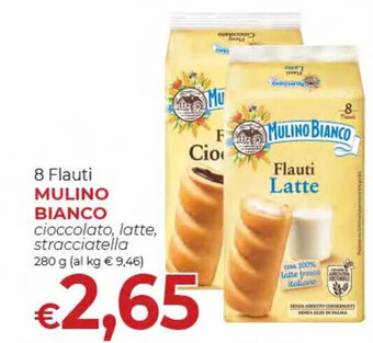 8 Flauti MULINO BIANCO cioccolato, latte, stracciatella 280 g