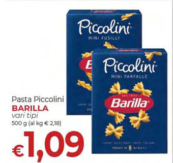 Supermercati Nonna Isa Pasta Piccolini BARILLA vari tipi 500 g offerta