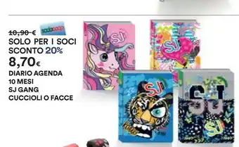 Coop Sj Gang Diario Agenda 10 Mesi offerta