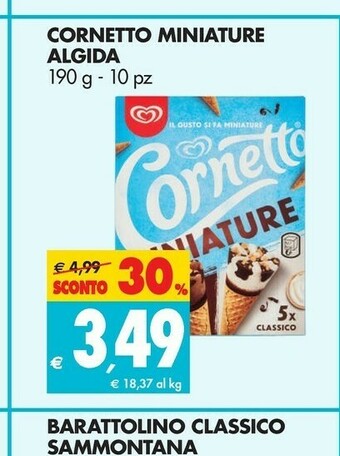 Tigros Algida Cornetto Miniature offerta