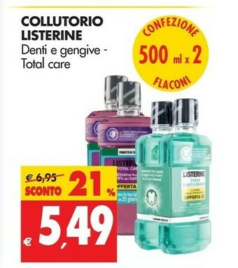 Tigros Listerine Collutorio offerta