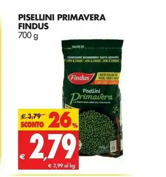 Tigros Findus Pisellini Primavera offerta