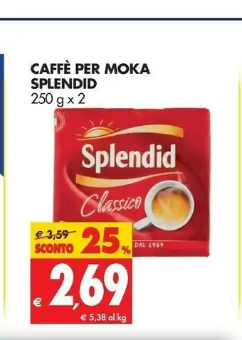 Tigros Splendid Caffè Classico 250 G(ml) offerta