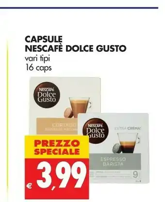 Tigros Nescafe Dolce Gusto Capsule offerta