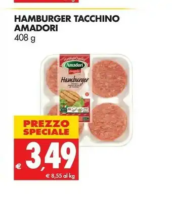 Tigros Amadori Hamburger Tacchino offerta