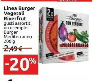 Carrefour Riverfrut - Burger 100% Vegetale Quinoa E Piselli 200 G(ml) offerta
