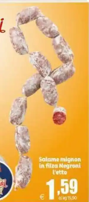 Elite Negroni Salame Mignon In Filza offerta