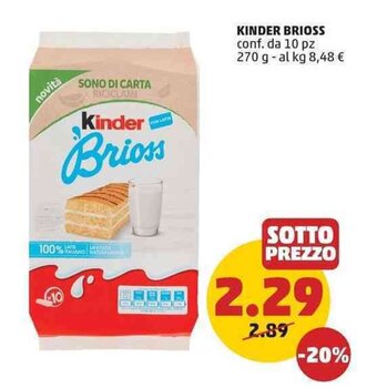 PENNY KINDER BRIOSS conf. da 10 pz 270 g offerta