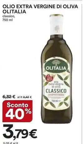 Ipercoop Olitalia olio extra vergine di oliva offerta