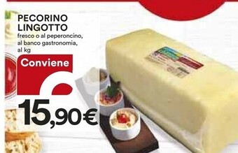 Ipercoop Pecorino lingotto offerta