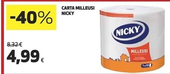 Coop Nicky carta milleusi offerta