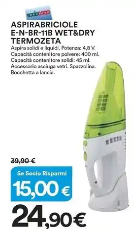 Termozeta aspirabriciole e - n - br - 11b wet & dry