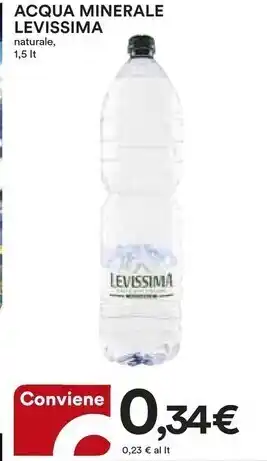 Ipercoop Levissima acqua minerale offerta