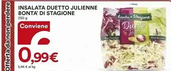 Ipercoop Bontà di stagione insalata duetto julienne offerta