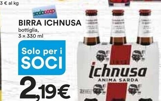 Ipercoop Ichnusa birra offerta